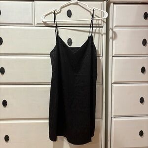Garage Black Mini Slip Dress
